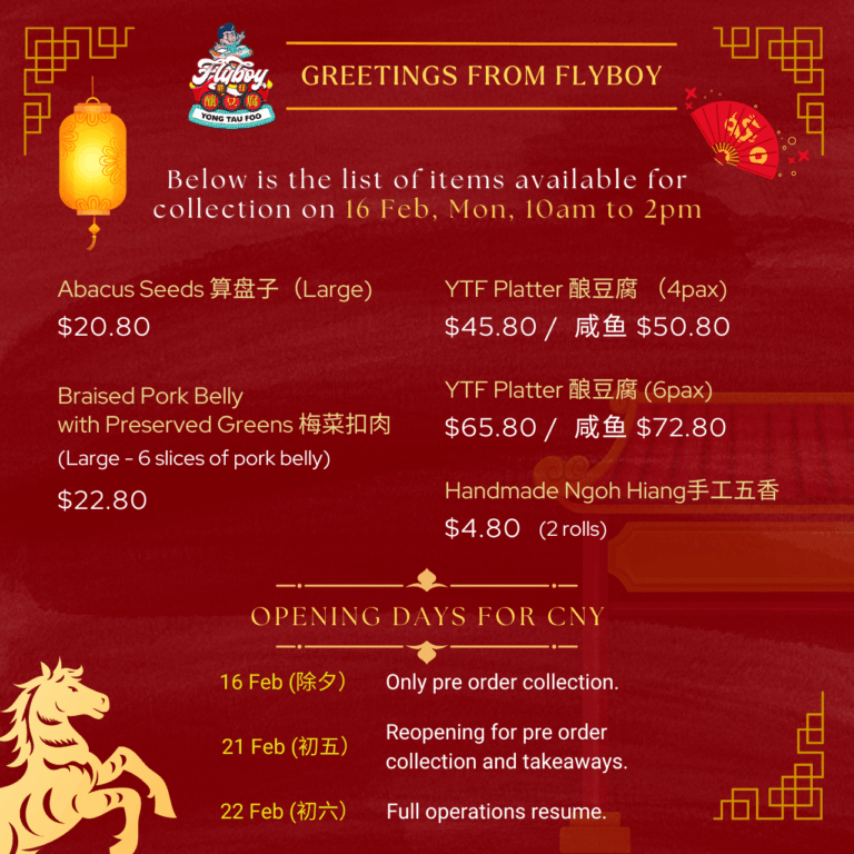 Flyboy Yong Tau Foo Chinese New Year 2026